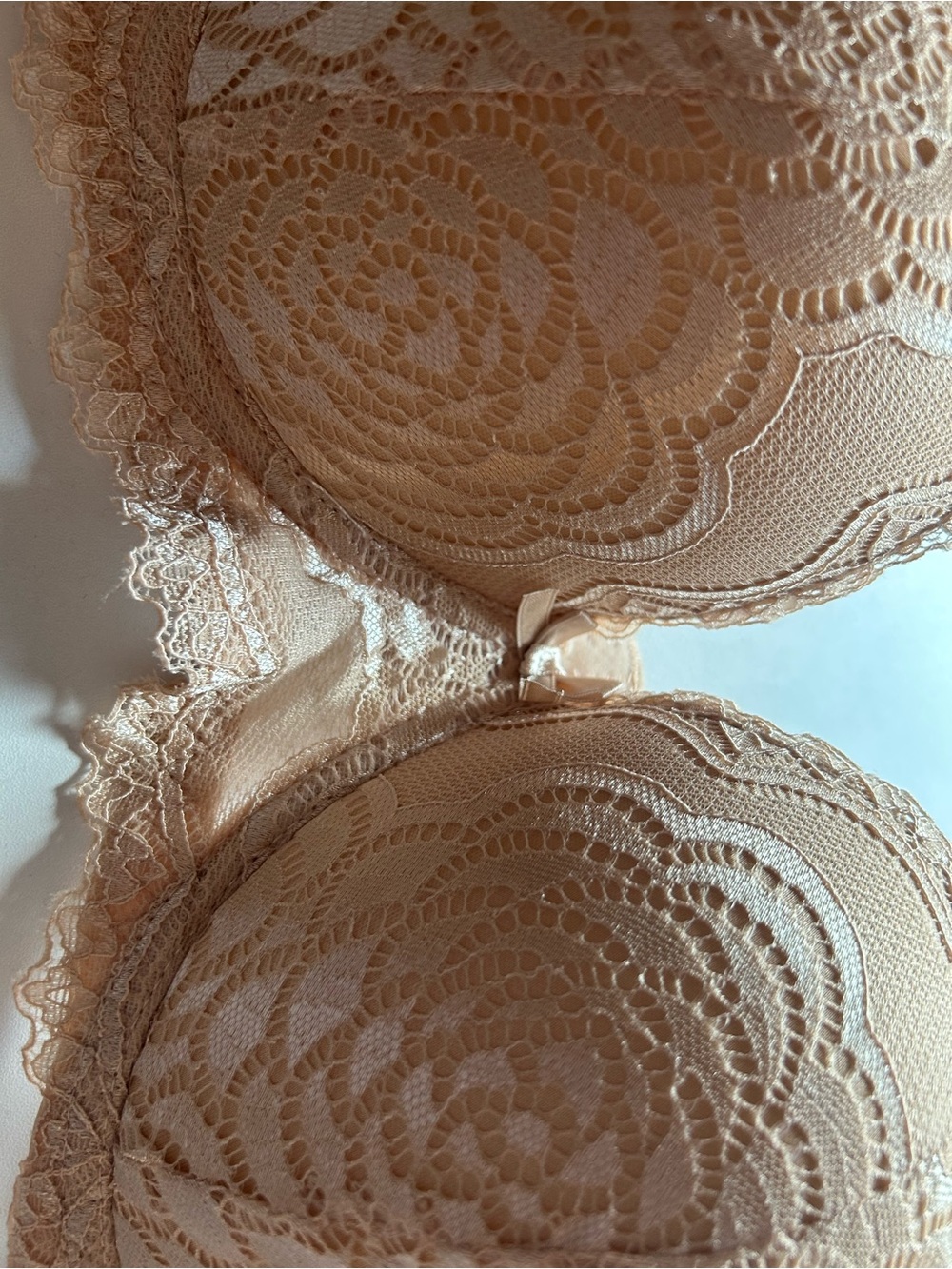 Nude Lace Lightly padded Bra - Nude - Picture 2 of 8